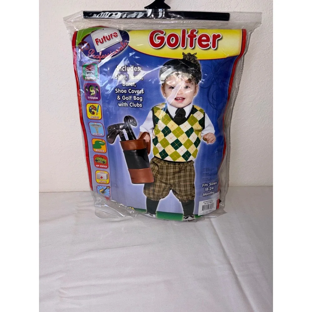 Toddler golfer golf costume 18 - 24 months new in‎ bag